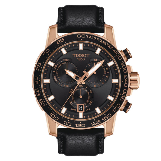 Tissot Supersport Chrono (Leather, Black) Indexes
