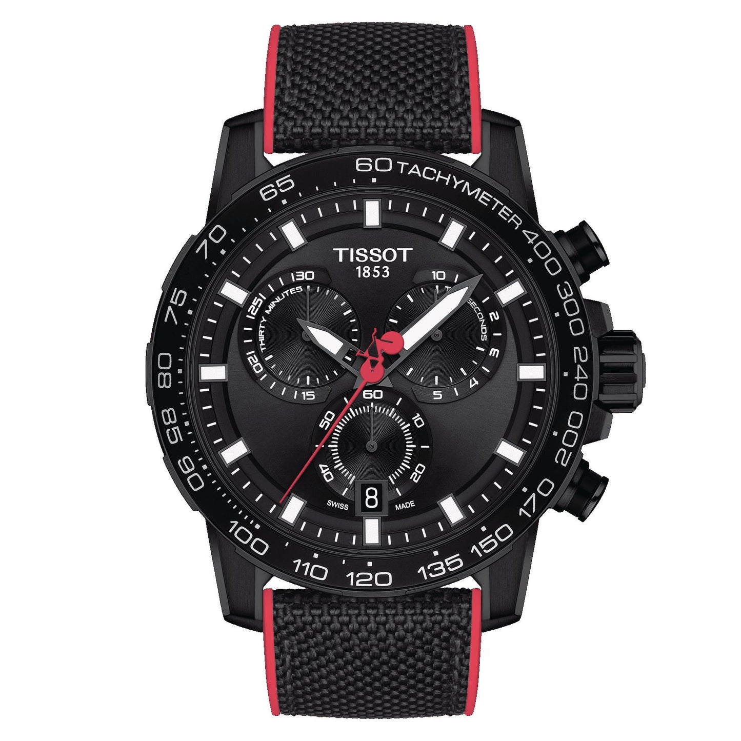 Tissot Supersport Chrono Giro Ditalia (Leather, Black) Indexes