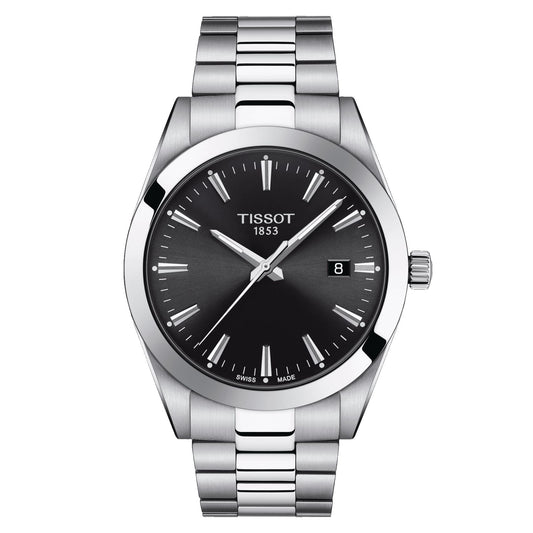 Tissot Gentleman (Stainless Steel, Grey) Indexes