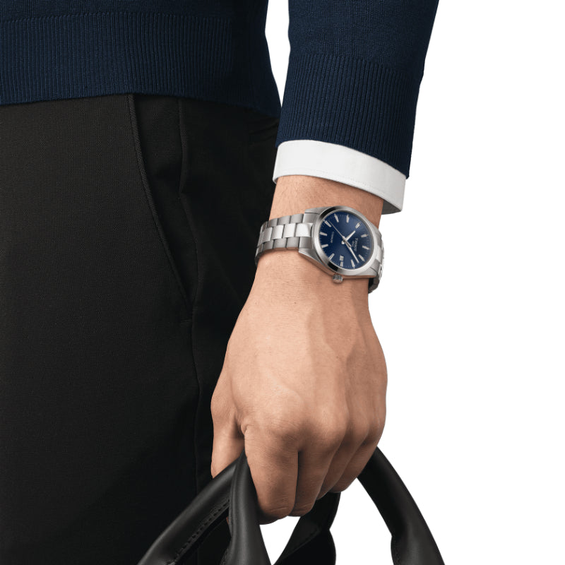 Tissot Gentleman Titanium (Titanium, Grey) Indexes