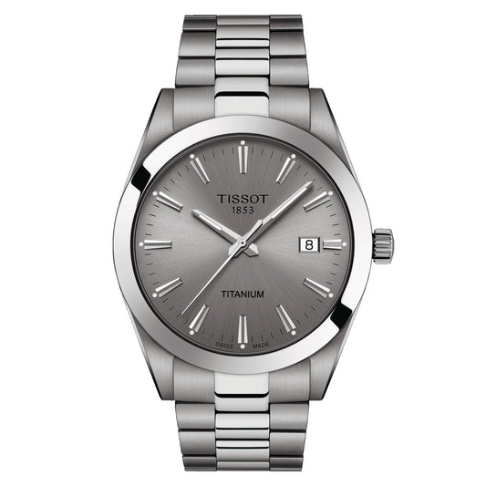 Tissot Gentleman Titanium (Titanium, Grey) Indexes