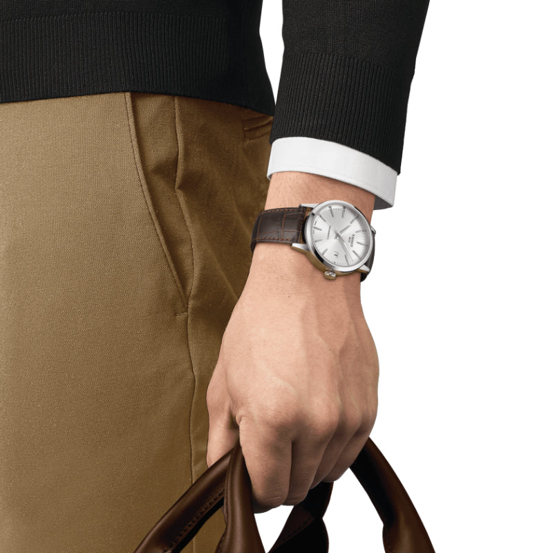 Tissot Classic Dream Swissmatic (Leather, Brown) Indexes
