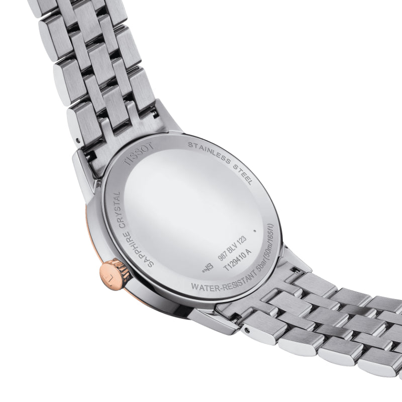 Tissot Classic Dream (Stainless Steel, Grey/Rose Gold 5N) Roman