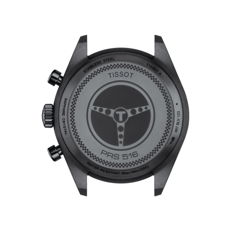 Tissot Prs 516 Chronograph (Leather, Black) Arabic And Indexes