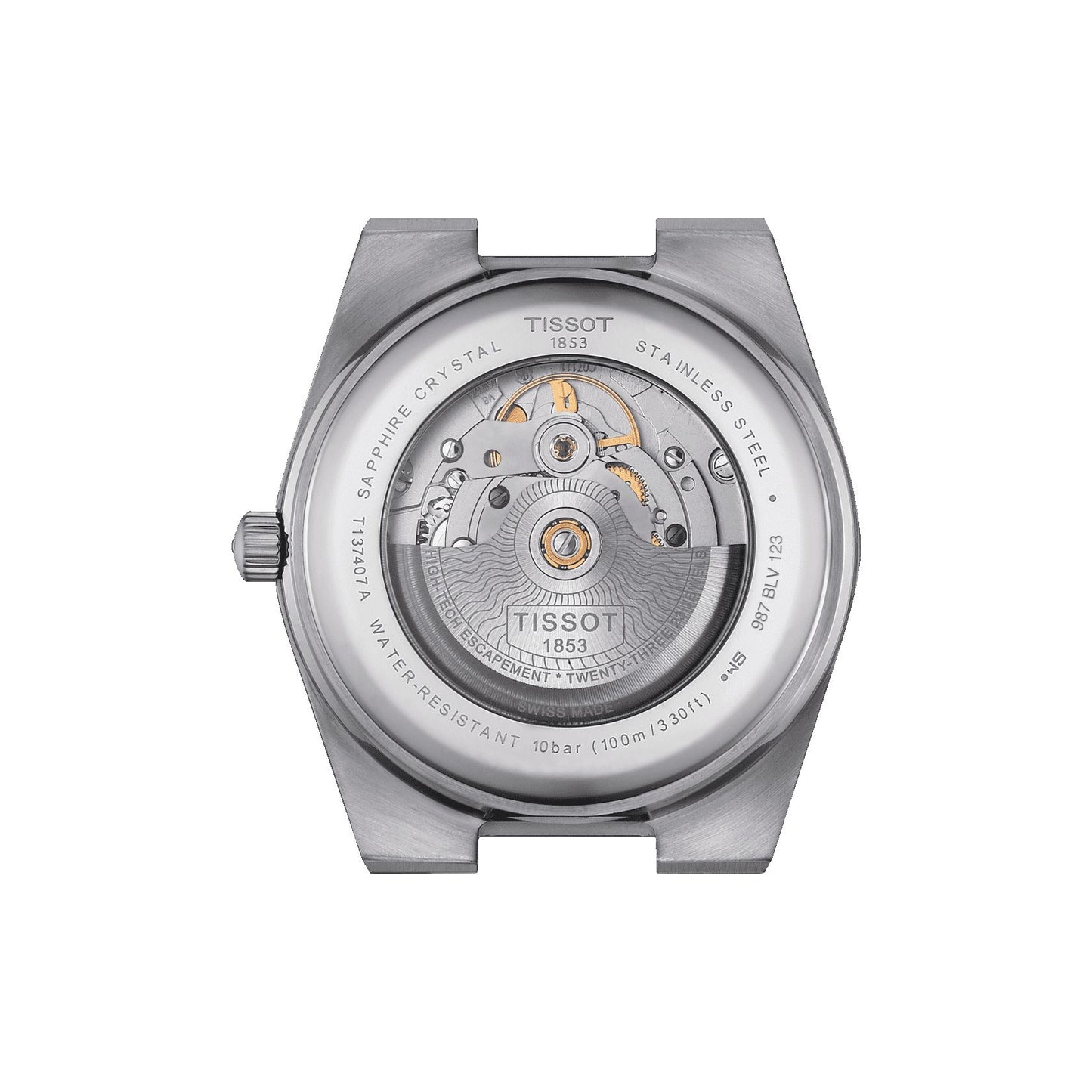 Tissot Prx Powermatic 80 (Stainless Steel, Grey) Indexes