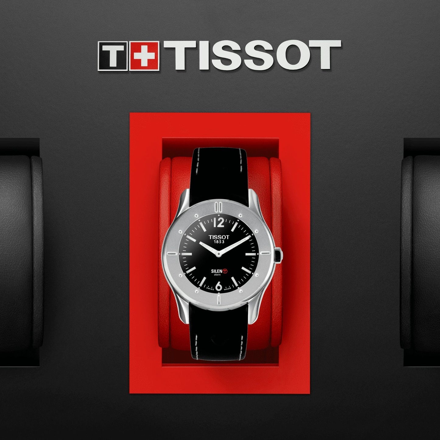 Tissot Touch Silen-T (Leather, Black) Arabic And Indexes