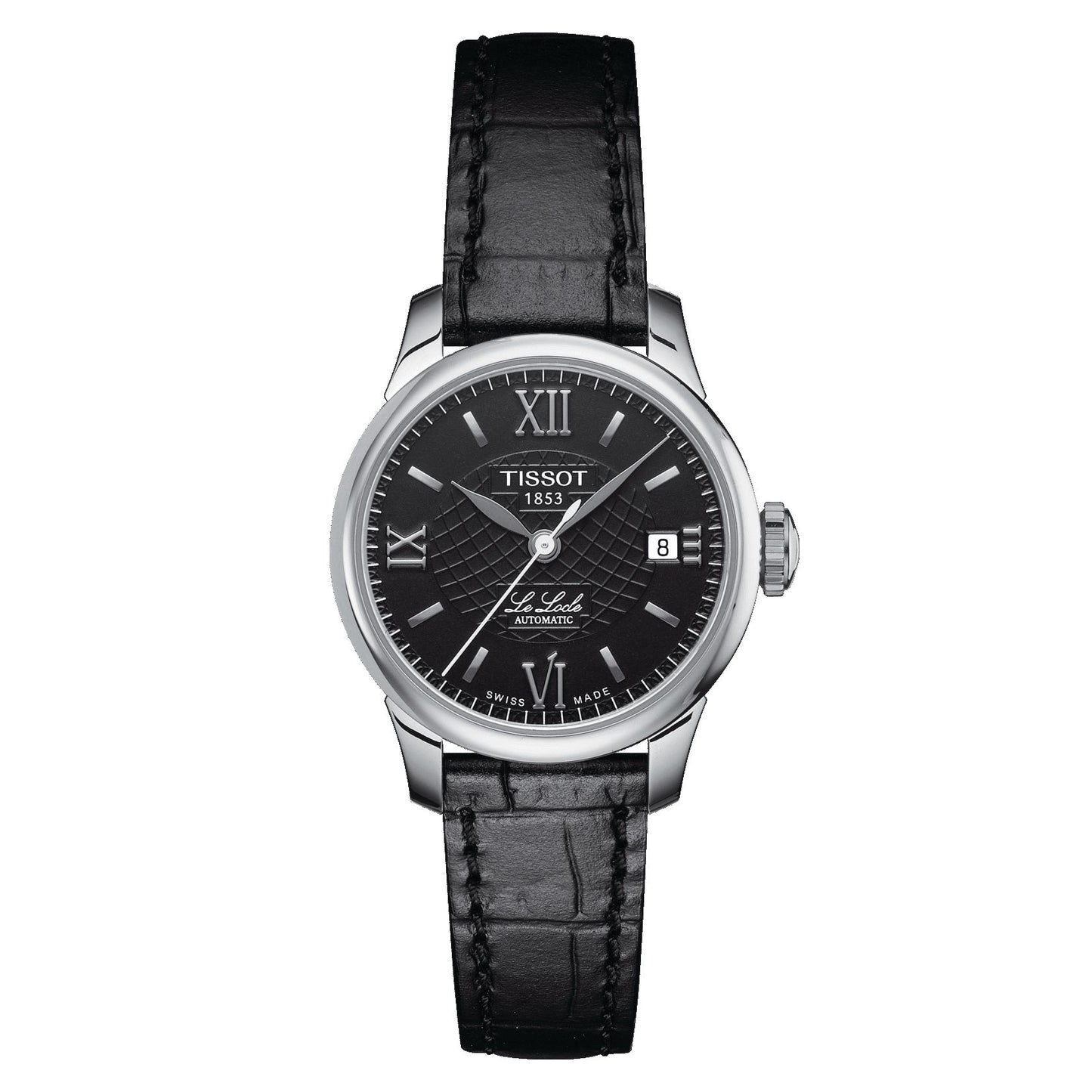 Tissot Le Locle  Automatic  Lady (Leather, Black) Roman And Indexes