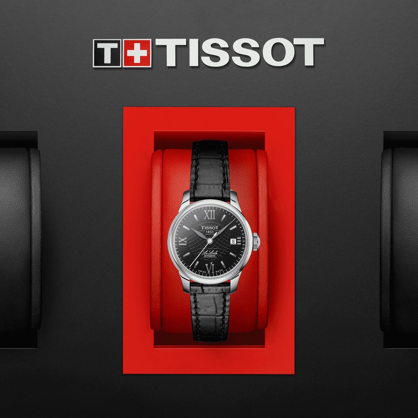 Tissot Le Locle  Automatic  Lady (Leather, Black) Roman And Indexes