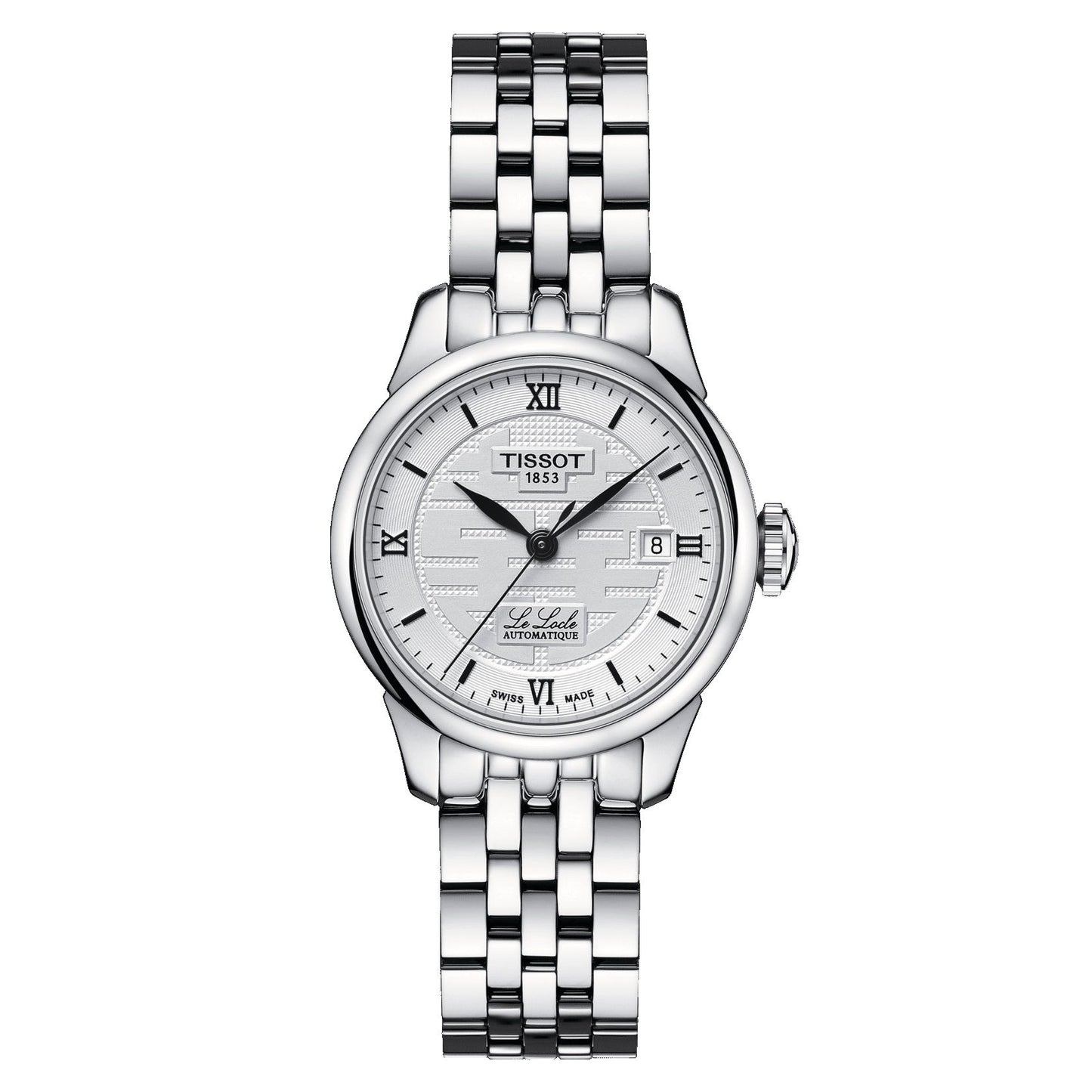 Tissot Le Locle Automatic Double Happiness Lady (Stainless Steel, Grey) Roman And Indexes