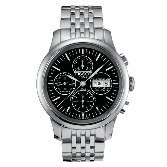 Tissot Le Locle Automatic Chronograph Valjoux (Stainless Steel, Grey) Indexes