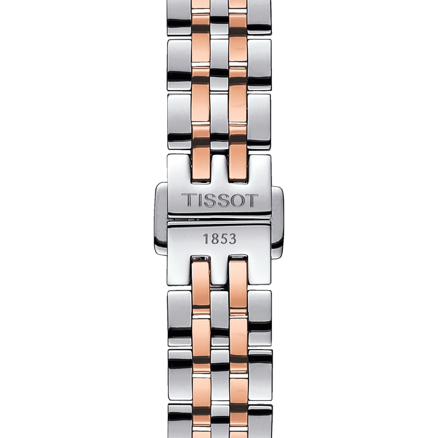 Tissot Le Locle  Automatic  Lady (Stainless Steel, Grey/Rose Gold 5N) Roman And Diamonds