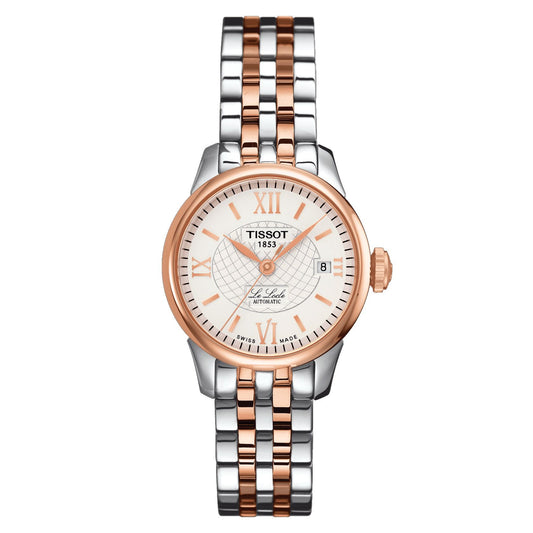 Tissot Le Locle Automatic Small Lady (25.30) (Stainless Steel, Grey/Rose Gold 5N) Roman And Indexes