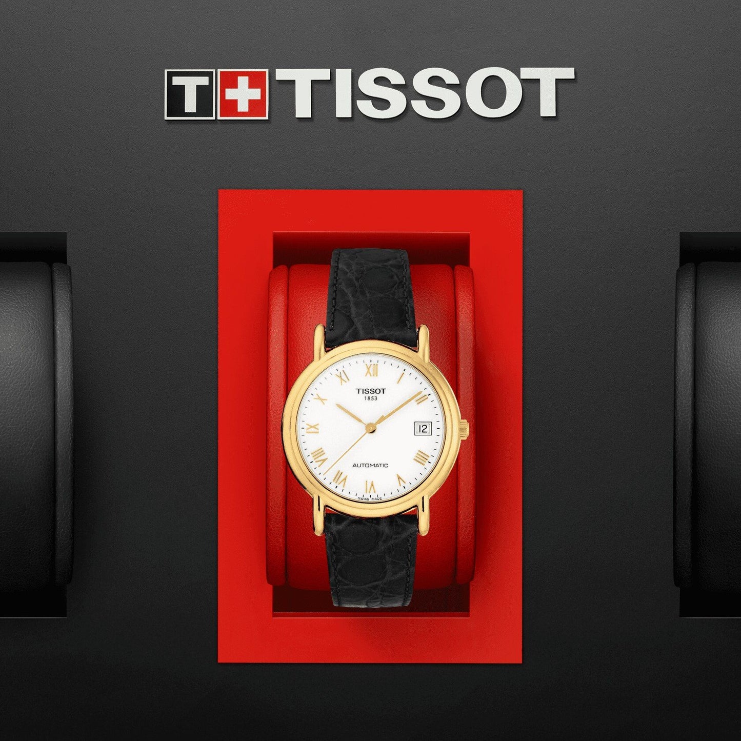 Tissot Carson Automatic (Leather, Black) Roman