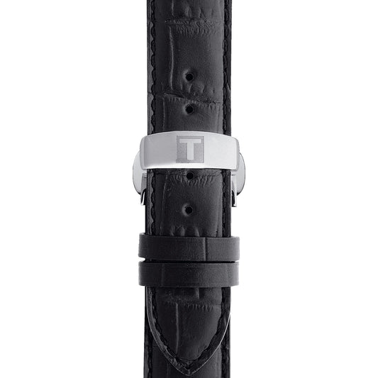 Tissot Official Black Leather Strap Lugs 19 Mm