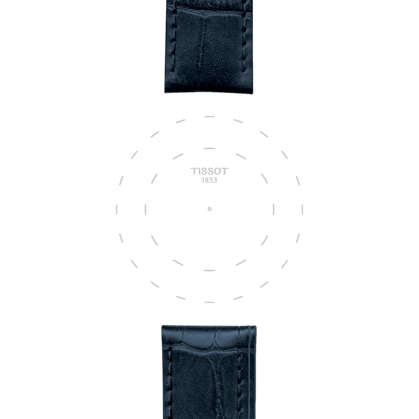 Tissot Official Blue Leather Strap Lugs 19 Mm