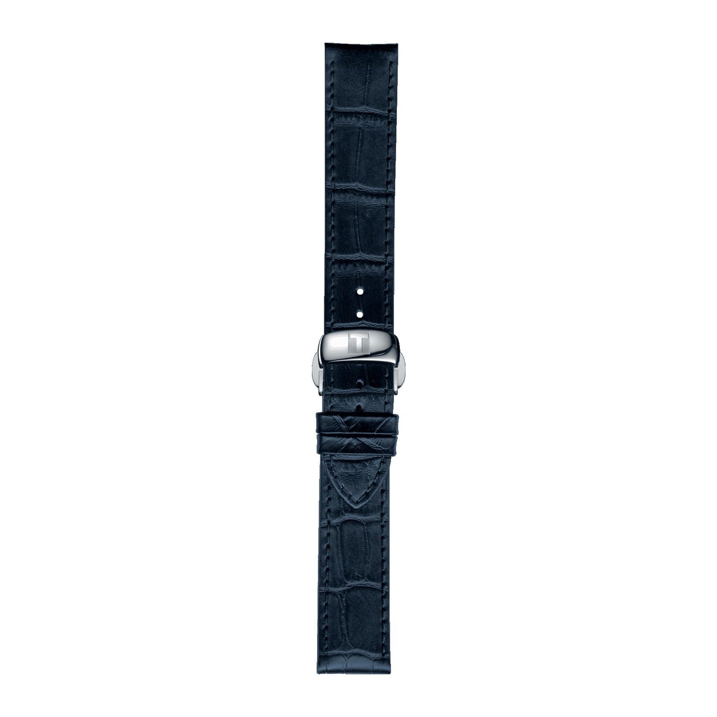 Tissot Official Blue Leather Strap Lugs 19 Mm