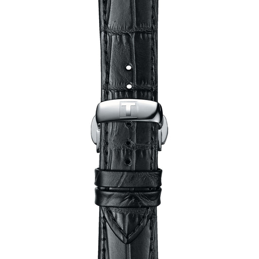 Tissot Official Black Leather Strap Lugs 21 Mm
