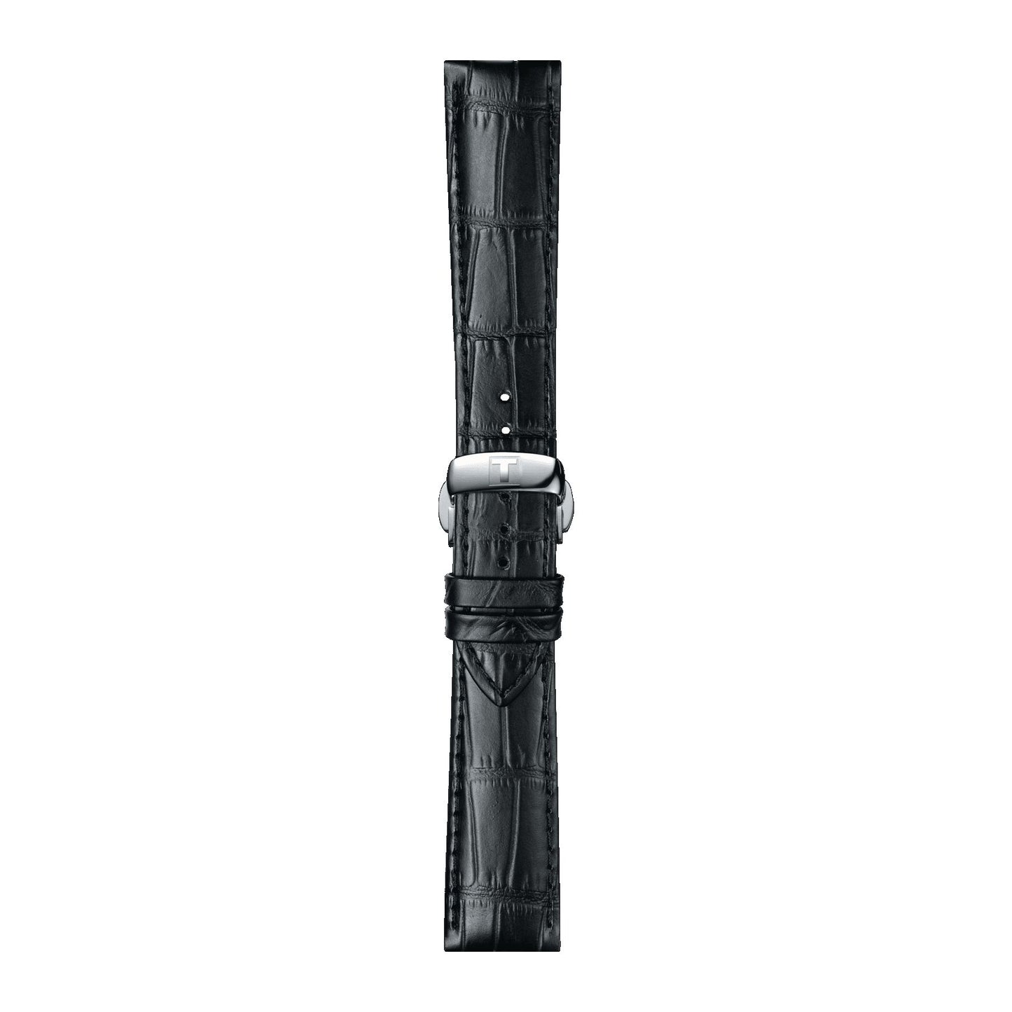 Tissot Official Black Leather Strap Lugs 21 Mm