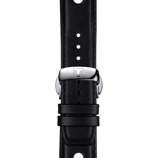 Tissot Official Black Leather Strap Lugs 20 Mm