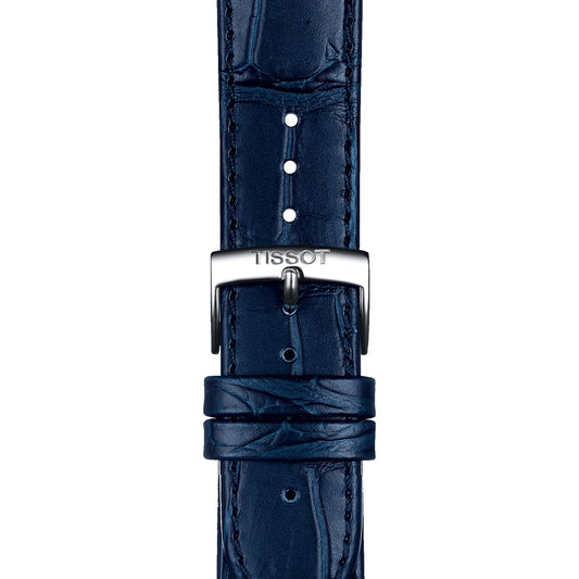 Tissot Official Blue Leather Strap Lugs 20 Mm