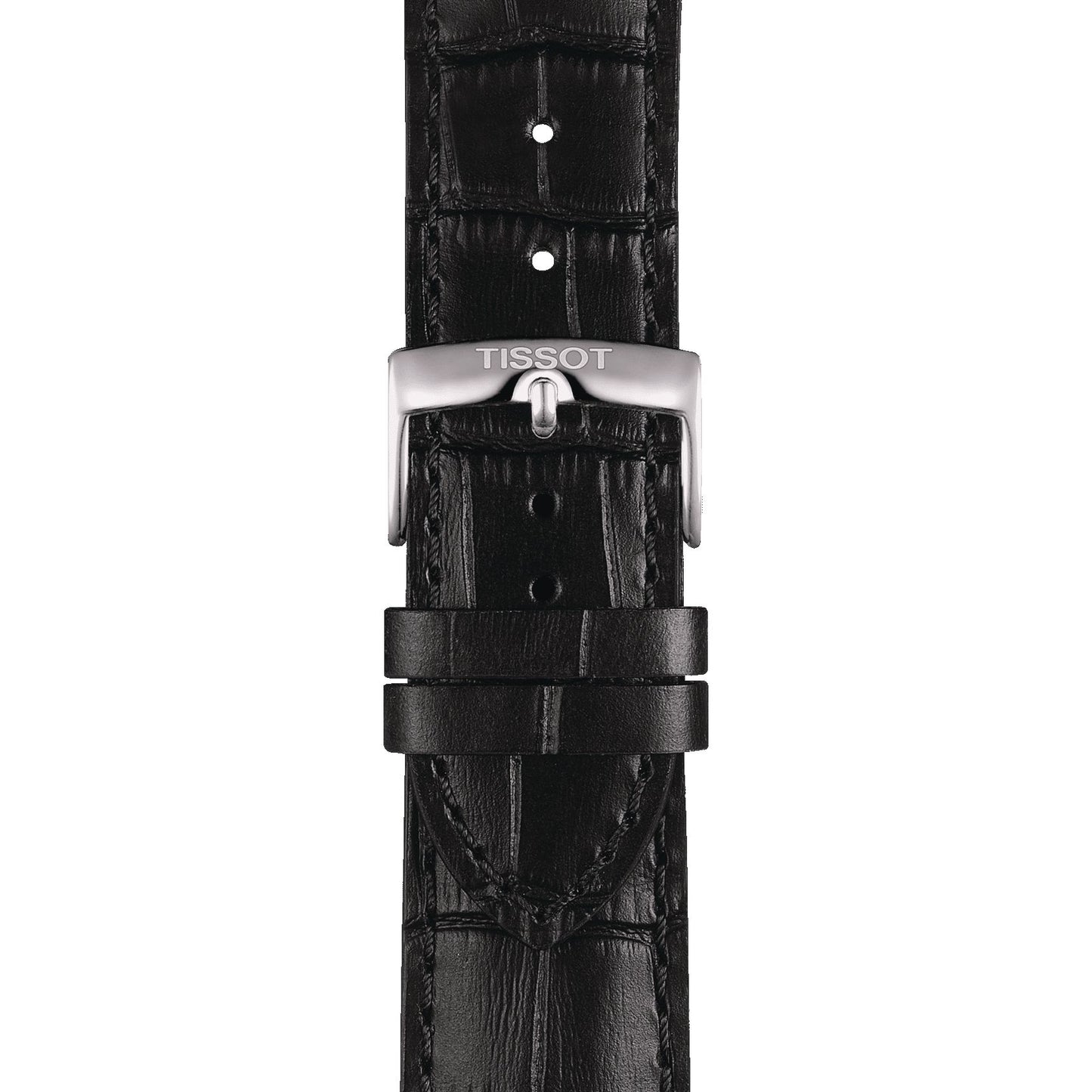 Tissot Official Black Leather Strap Lugs 22 Mm