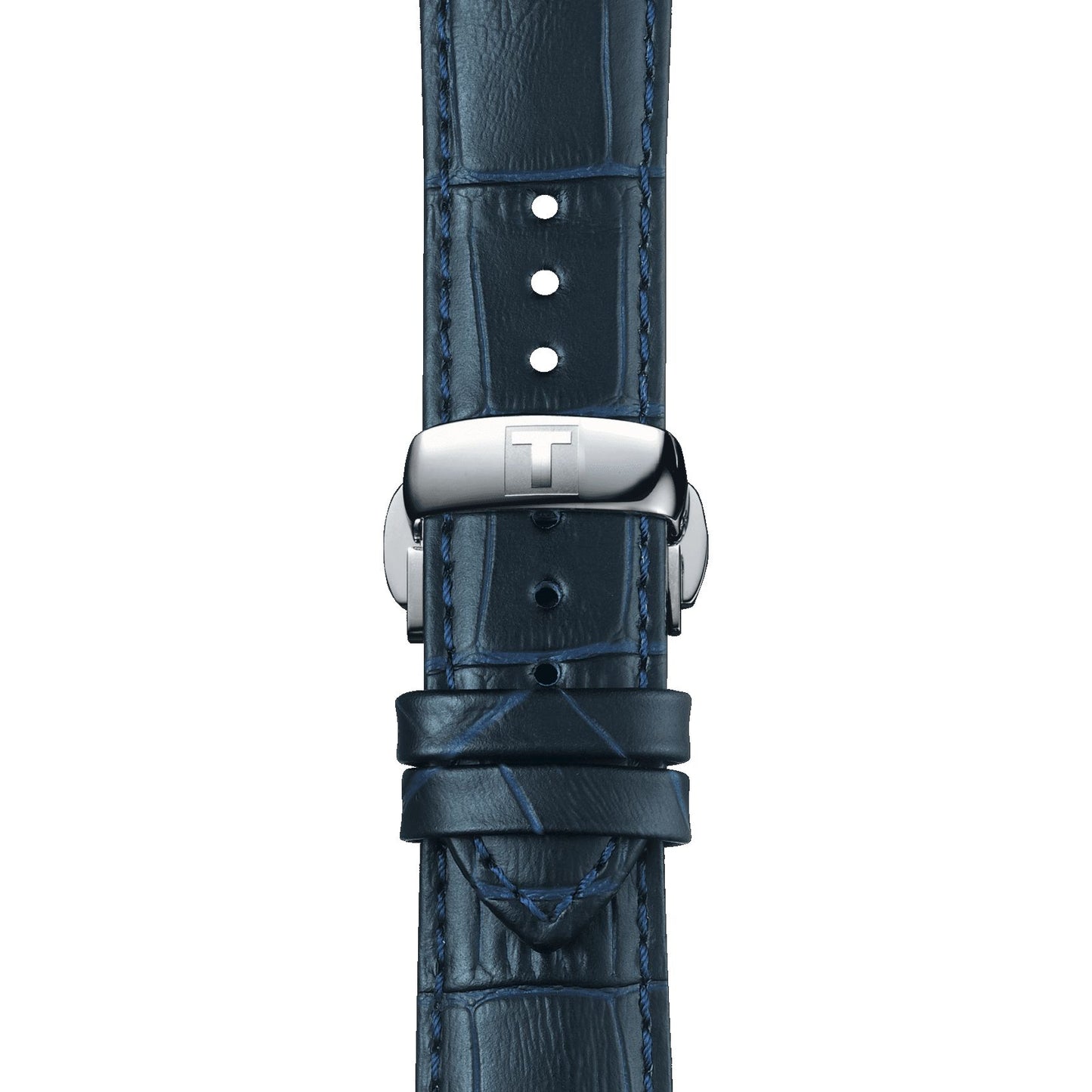 Tissot Official Blue Leather Strap Lugs 21 Mm