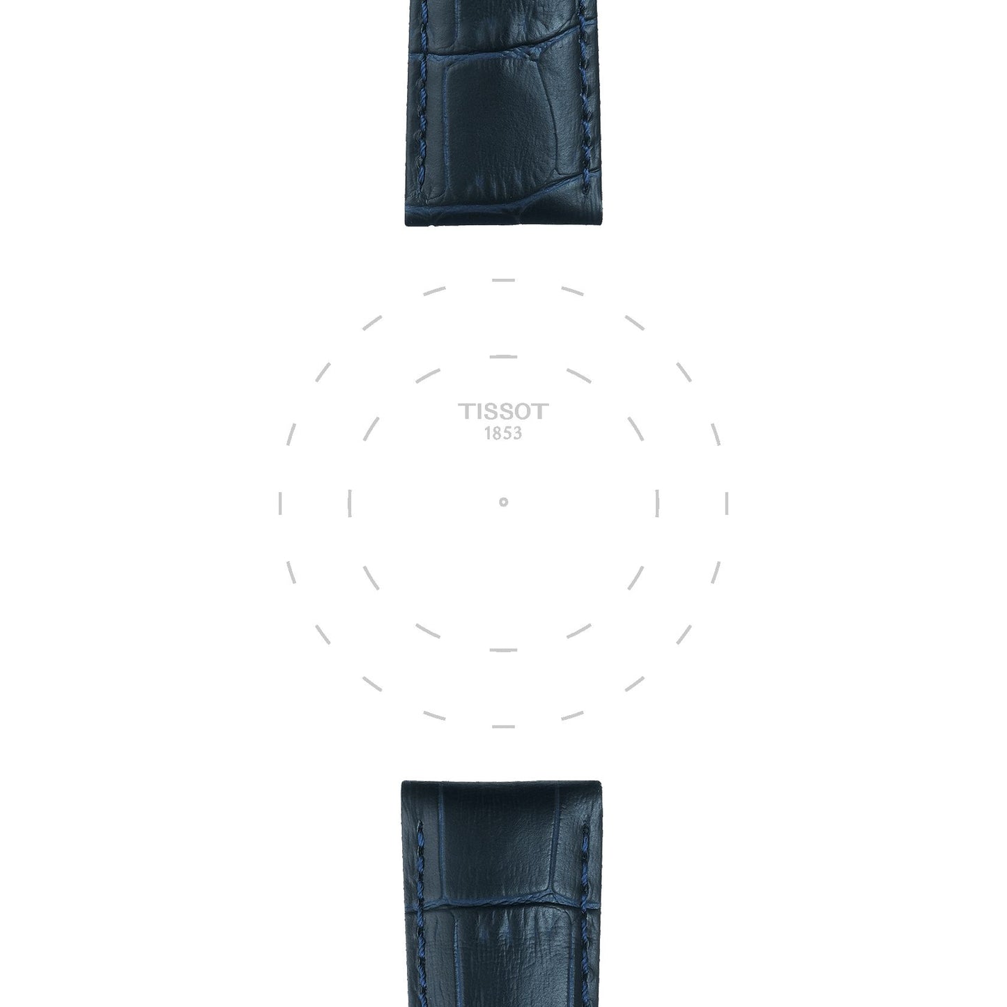 Tissot Official Blue Leather Strap Lugs 21 Mm