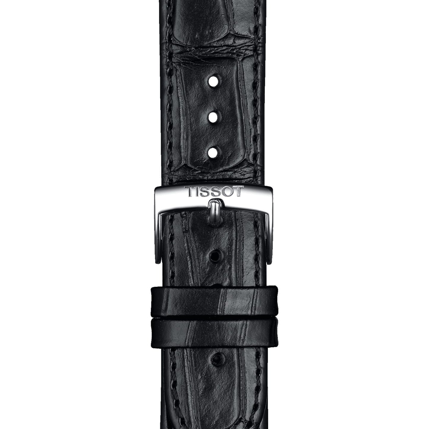 Tissot Official Black Leather Strap Lugs 20 Mm