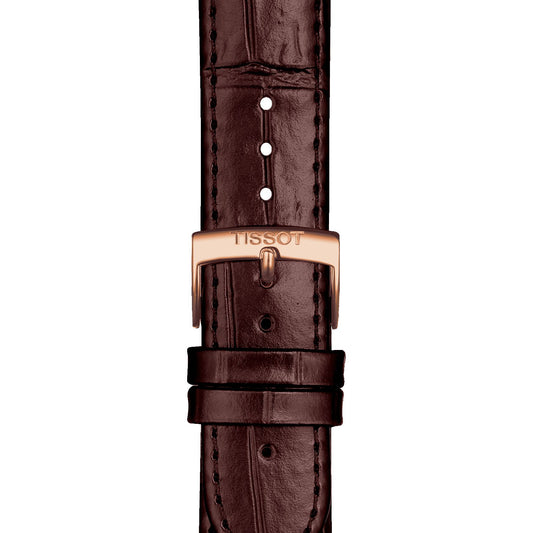 Tissot Official Brown Leather Strap Lugs 20 Mm