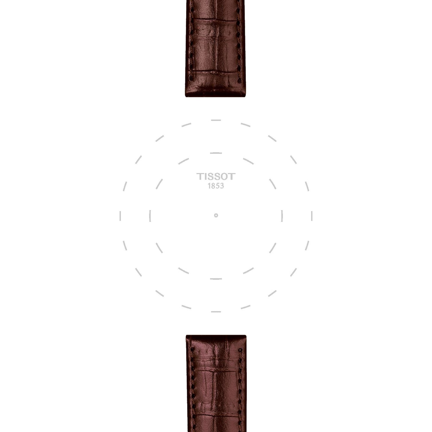 Tissot Official Brown Leather Strap Lugs 15 Mm