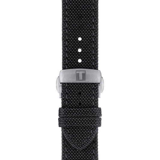 Tissot Official Black Fabric Strap Lugs 21 Mm