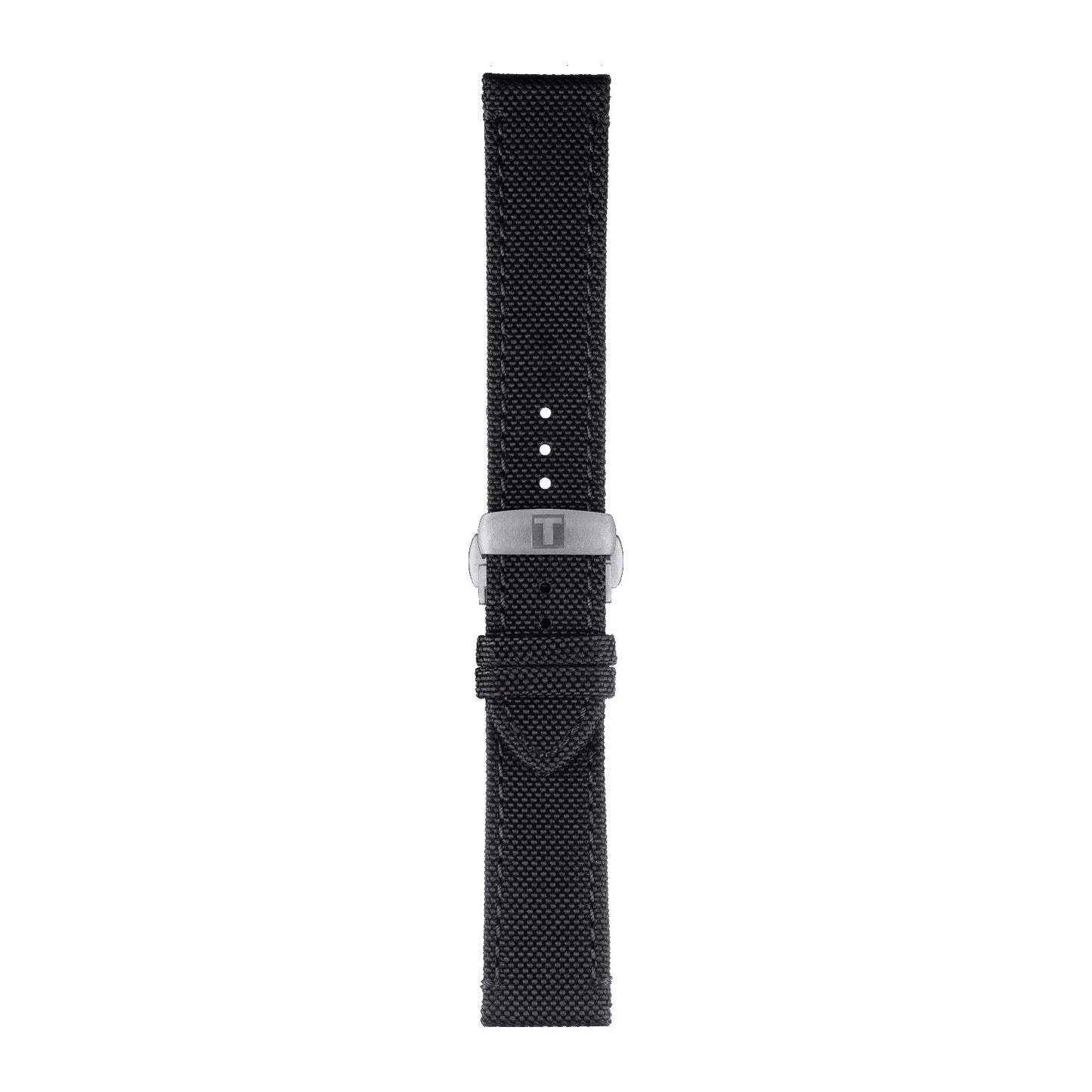 Tissot Official Black Fabric Strap Lugs 21 Mm