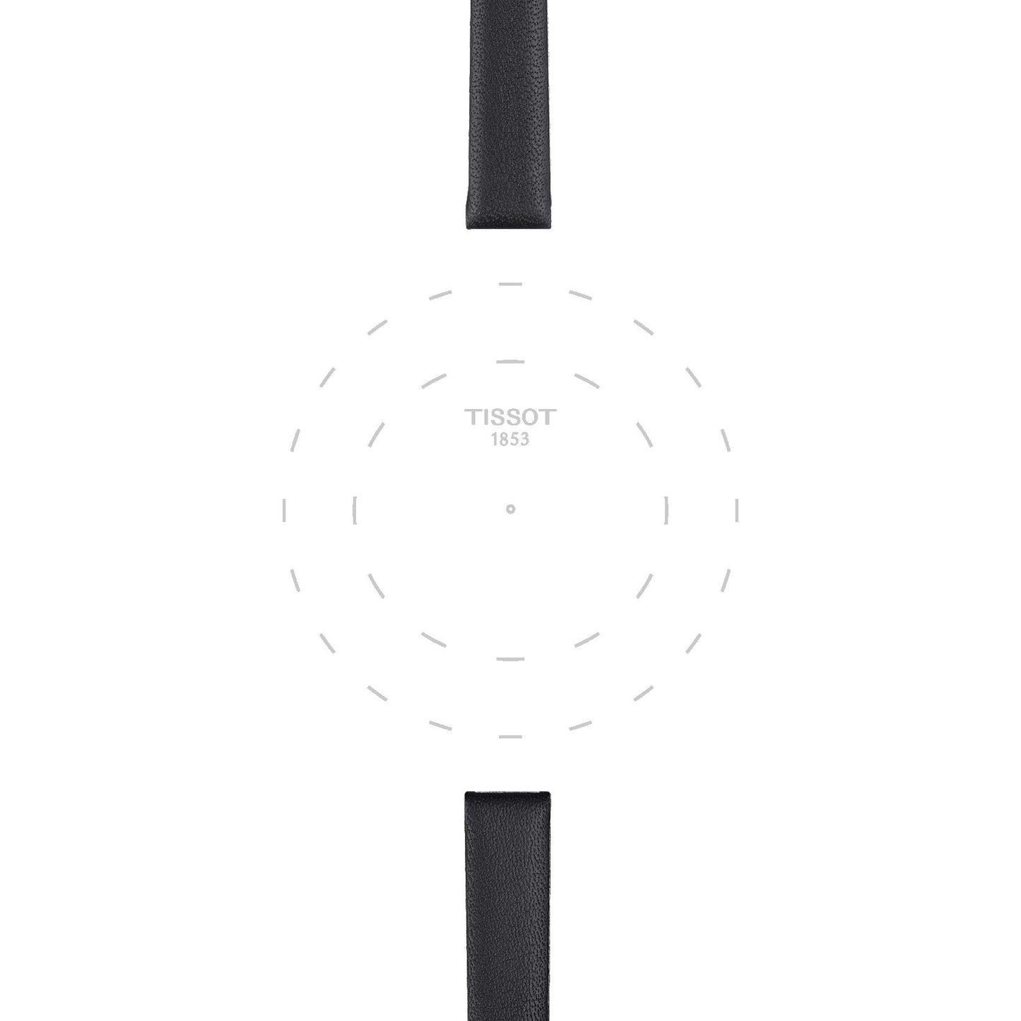 Tissot Official Black Leather Strap Lugs 09 Mm