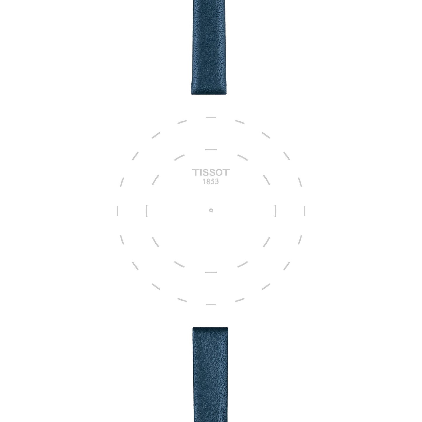 Tissot Official Blue Leather Strap Lugs 09 Mm