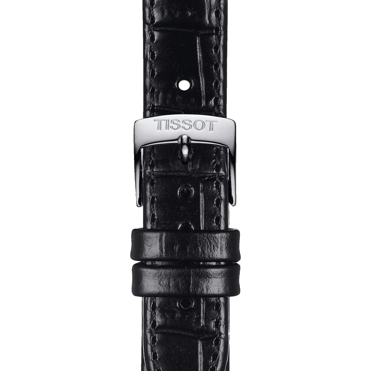 Tissot Official Black Leather Strap Lugs 15 Mm