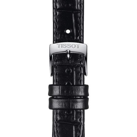 Tissot Official Black Leather Strap Lugs 15 Mm