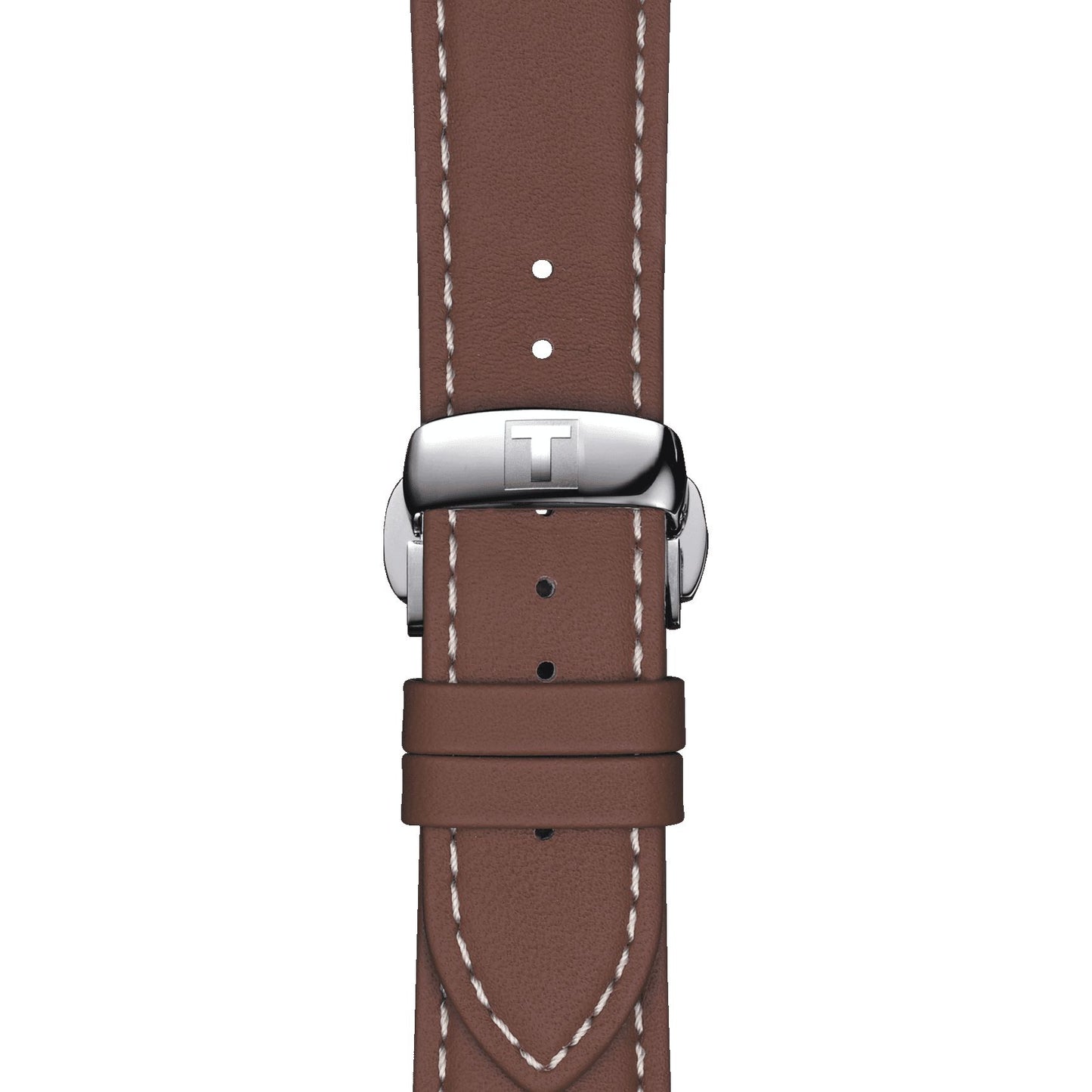 Tissot Official Brown Leather Strap Lugs 21 Mm