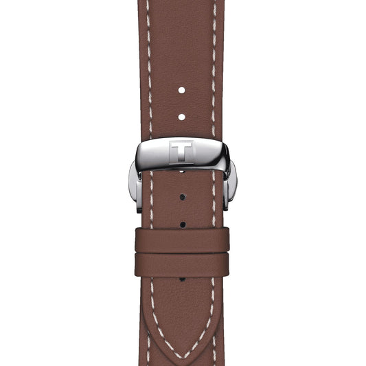 Tissot Official Brown Leather Strap Lugs 21 Mm