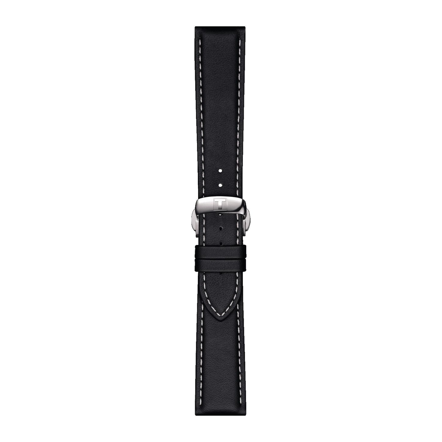 Tissot Official Black Leather Strap Lugs 21 Mm