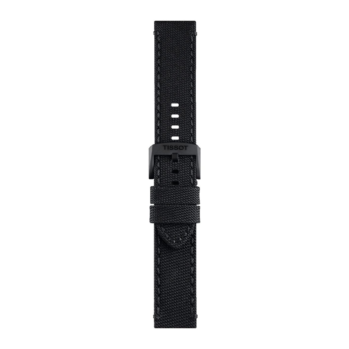 Tissot Official Black Fabric Strap Lugs 22 Mm