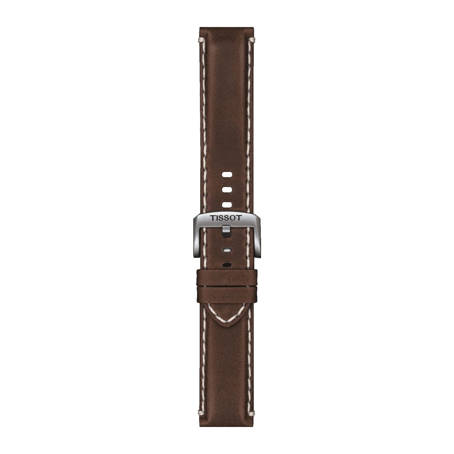 Tissot Official Brown Leather Strap Lugs 22 Mm