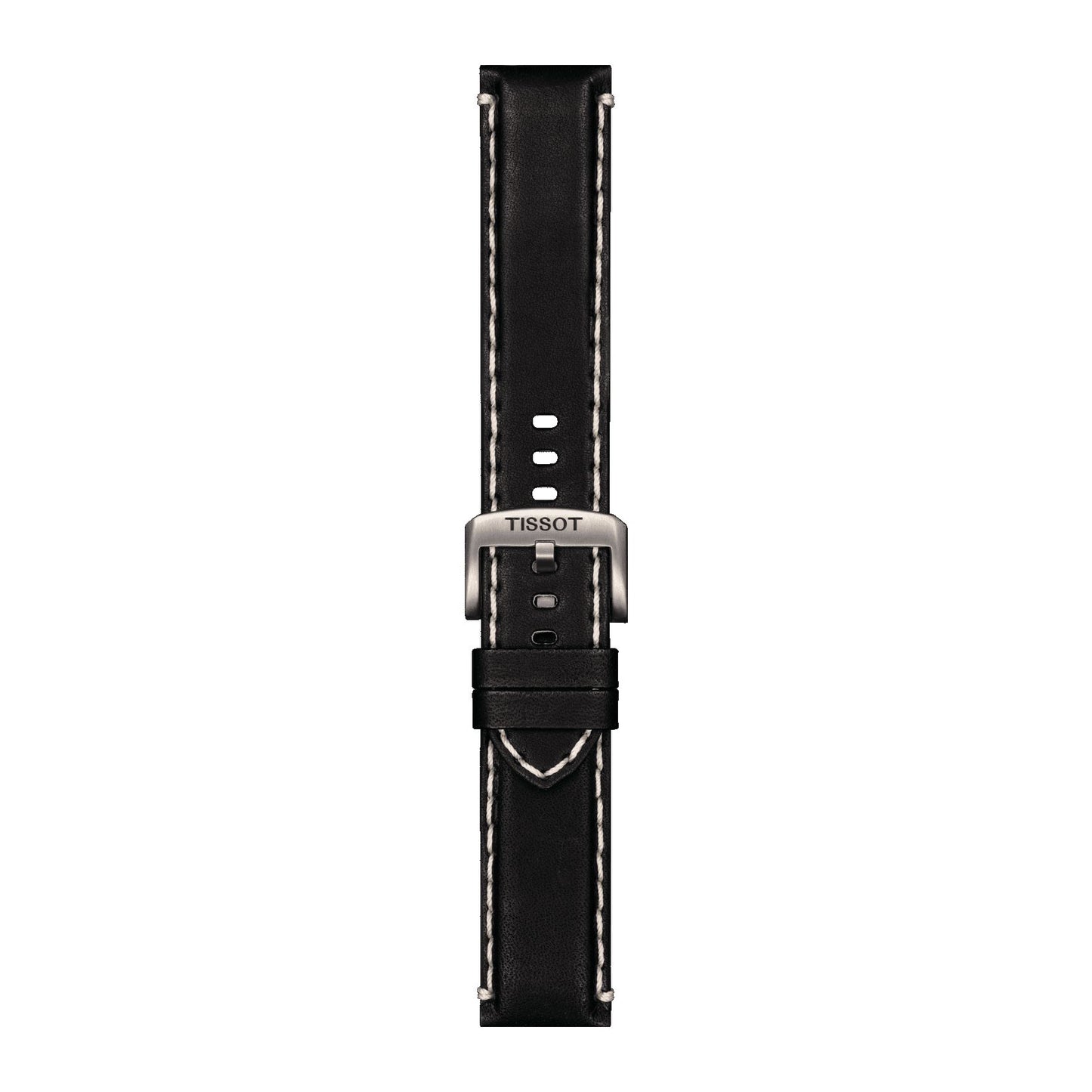 Tissot Official Black Leather Strap Lugs 22 Mm