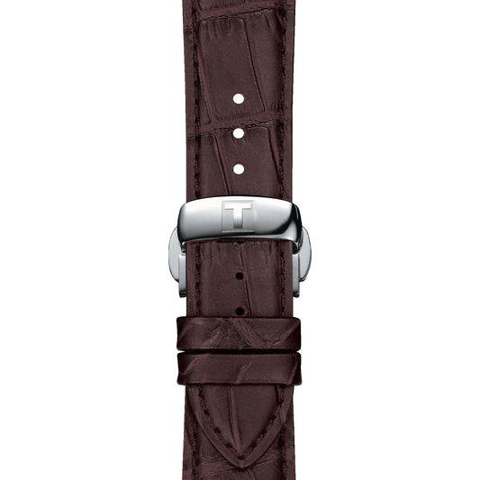 Tissot Official Brown Leather Strap Lugs 21 Mm