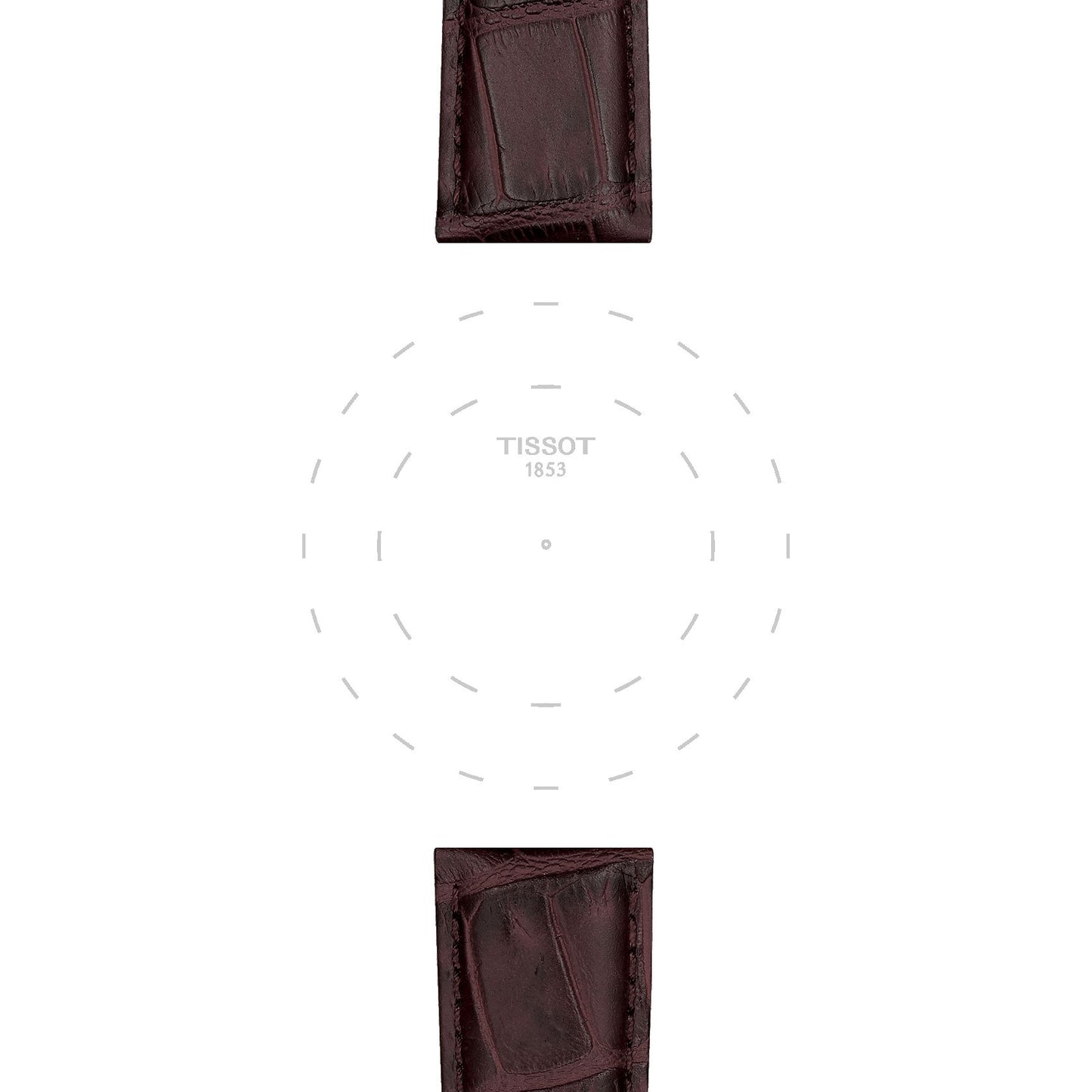 Tissot Official Brown Leather Strap Lugs 21 Mm