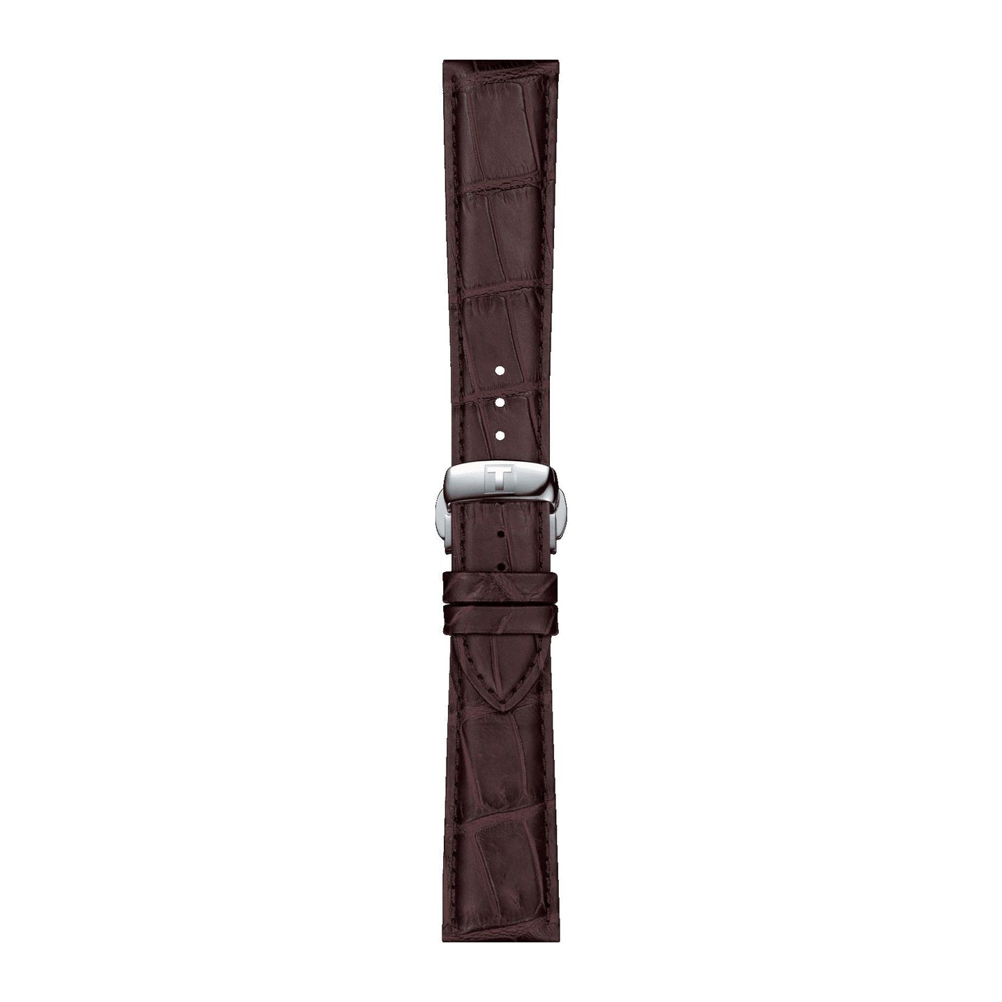Tissot Official Brown Leather Strap Lugs 21 Mm