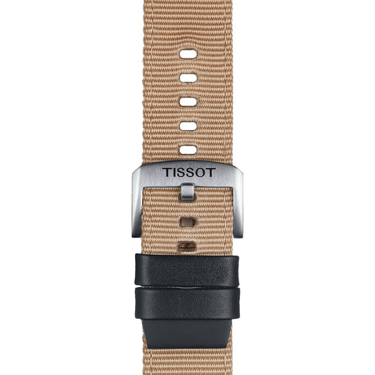 Tissot Official Beige Fabric Strap Lugs 22 Mm
