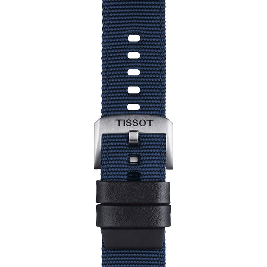 Tissot Official Blue Fabric Strap Lugs 22 Mm