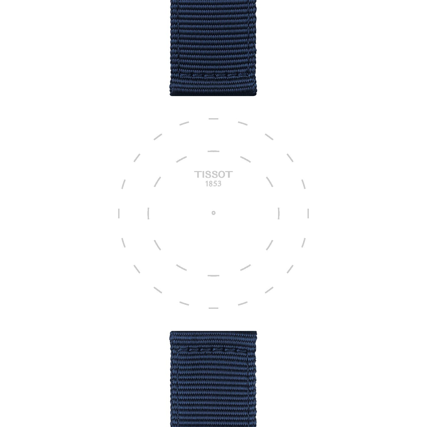 Tissot Official Blue Fabric Strap Lugs 22 Mm