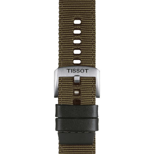 Tissot Official Khaki Fabric Strap Lugs 22 Mm