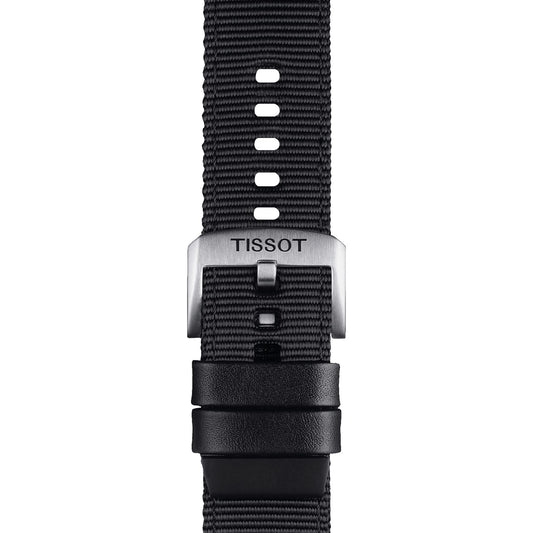Tissot Official Black Textile Strap Lugs 22 Mm